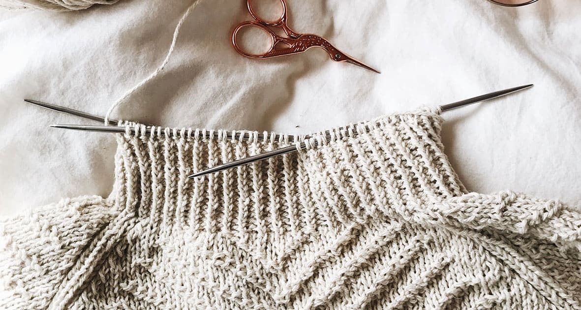 intarsia-knit