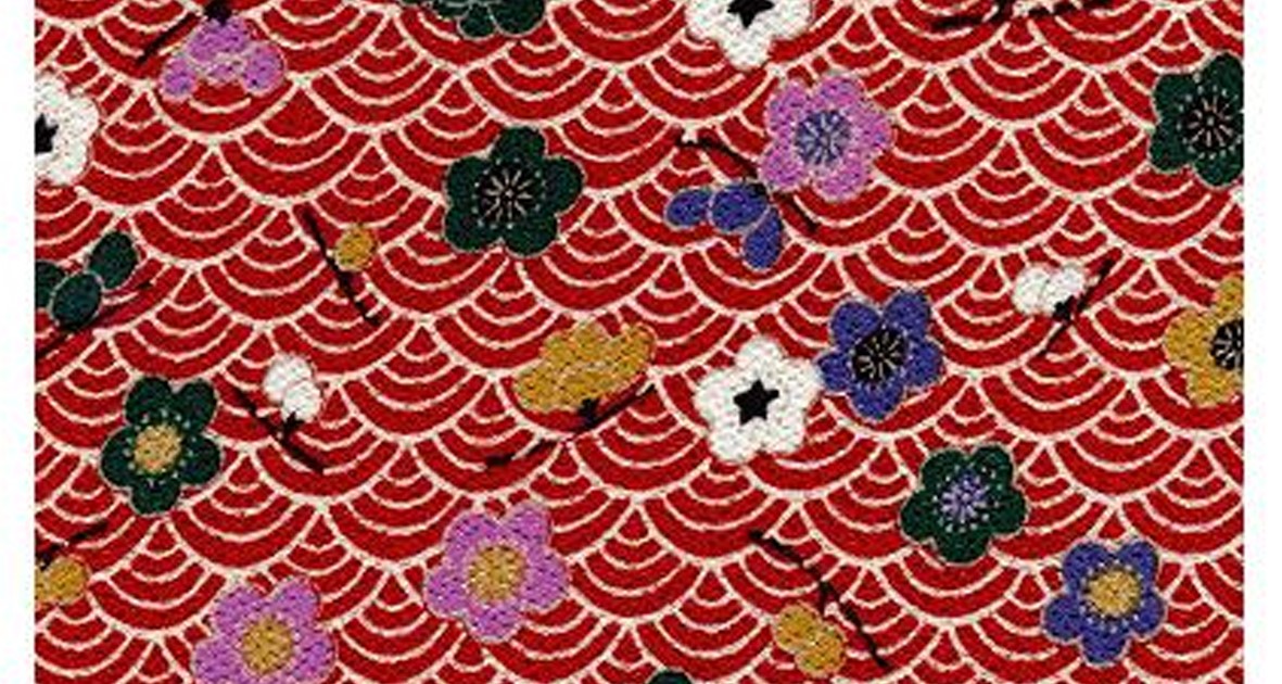 青海波と梅